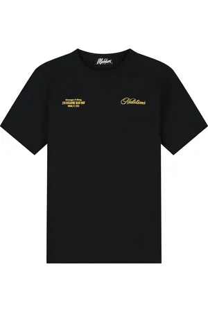 Malelions Men Champagne T-Shirt | Black