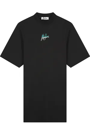 Malelions Women Kiki T-Shirt Dress | Black/Bright Green