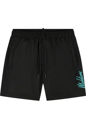 Malelions Sport Counter Swim Shorts | Black/Turquoise
