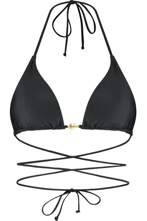 Malelions Women Wrap Bikini Top | Black