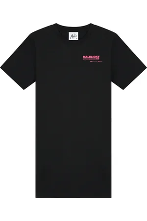 Malelions Junior Girls Paradise T-Shirt Dress | Black/Hot Pink