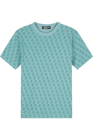 Malelions Men Monogram T-Shirt | Dusty Turquoise