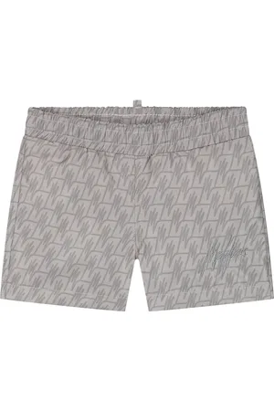 Malelions Baby Monogram Swim Shorts | Taupe