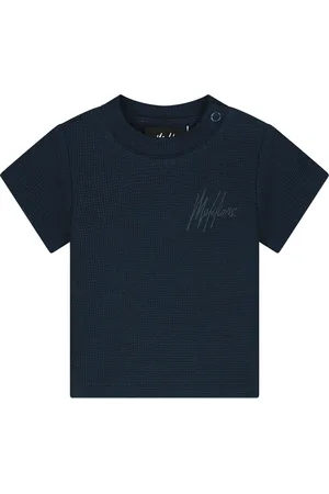 Malelions Baby Waffle Signature T-Shirt | Navy