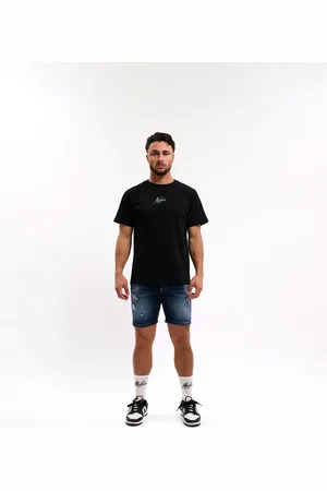 Malelions Men Denim Shorts | Dark Blue