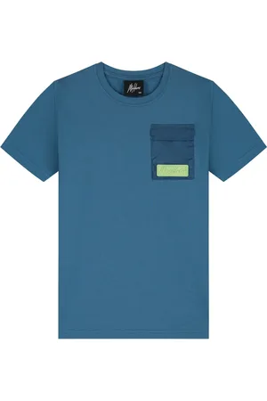 Malelions Junior Nylon Pocket T-Shirt | Indigo/