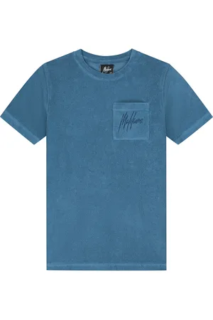 Malelions Junior Towelling T-Shirt | Indigo