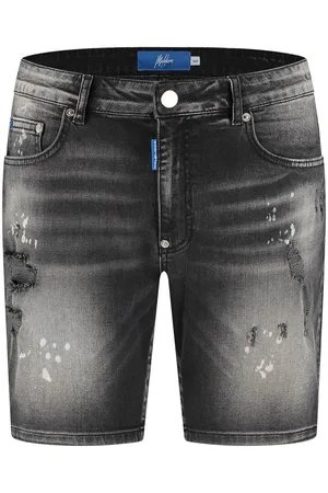 Malelions Men Denim Shorts | Black