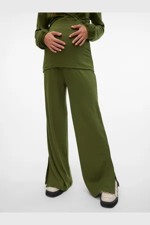 Mama;licious Wide Leg Fit Zijsplitten Broeken