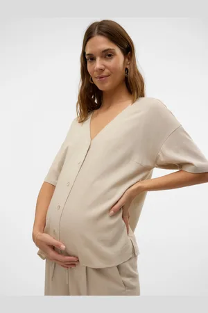 Mama;licious Regular Fit Overhemd Kraag Overhemd
