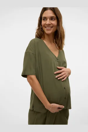 Mama;licious Regular Fit Overhemd Kraag Overhemd