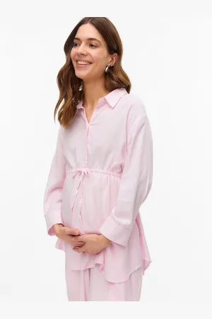 Mama;licious Regular Fit Overhemd Kraag Overhemd