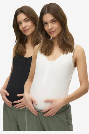 Mama;licious Bodycon Fit U-hals Tanktop