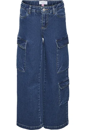 Mama;licious Vmdaisy High Rise Wide Leg Fit Jeans