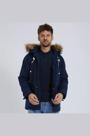 Icebound Parka Jas Navy Heren