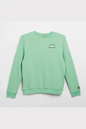 Lyle & Scott Sweatshirt met Racquet Club Grafiek X156 Grasgroen