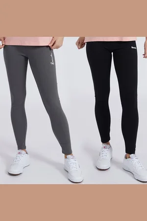 Bench Set van 2 Leggings Dames Zwart/Antraciet
