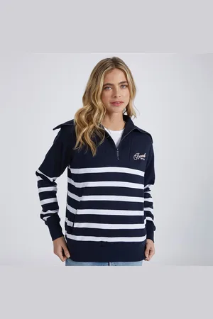 Bench Dames Foy Sweatshirt Navy/Wit