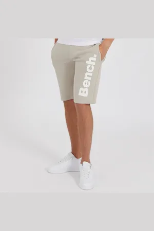 Bench Heren Rollo Stippen Fleece Shorts Grijsbeige