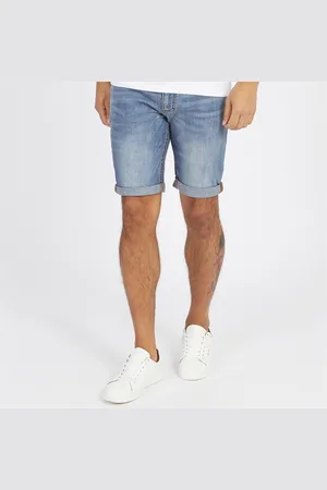 Duck and Cover Herenshorts van Zeki Denim Stonewash