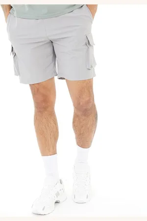 Closure London Heren Ripstop Utility Tech Shorts IJsgrijs