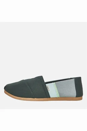 TOMS Herenschoenen Canvas Alpargata Espadrilles Donkergroen