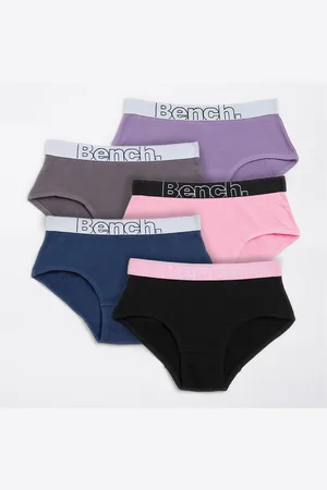 Bench Meisjes Tulpen Vijf Pack Slipjes Antraciet/Roze/Marine/Zwart/Paars