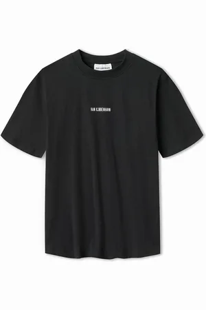 HAN Kjøbenhavn T-shirt Heren met Script logo, boxy model