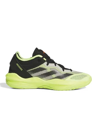 adidas Adizero Select 2.0 Basketbalschoenen Putty Grey/Core Black/Lucid Lemon