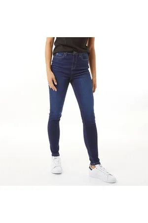 Bench Dames Faye Skinny Jeans met Vijf Zakken Indigo