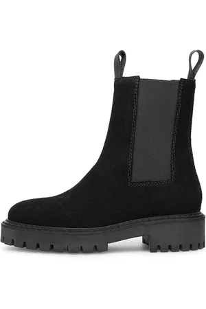 Läst Damesschoenen Suède Enkellaarsjes