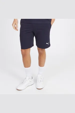 PUMA Herenshort Essentials Klein Logo Fleece Nieuw Marineblauw