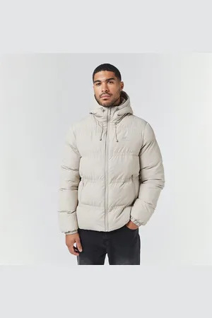 Closure London Heren Logo Racer Puffer Jas Steen