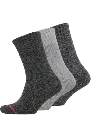 Weatherproof Dames Thermo Sokken 3-Pack Paars Melange/Middelgrijs/Zwart Licht Pastel Paars