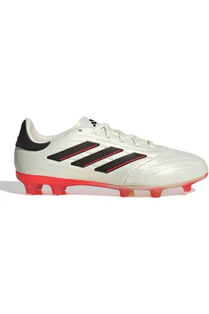 adidas Voetbalschoenen Junior Copa Pure II Elite FG Vast Grond Ivoor/Kern Zwart/Zonneschijn Rood