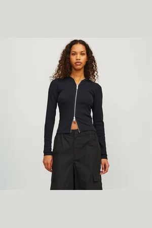 JJXX Dames Fandana Hoodie Cardigan Phantom
