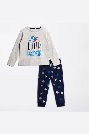 Threadboys Pyjama Set Baby Jongens Kleine Ontdekker Grijs