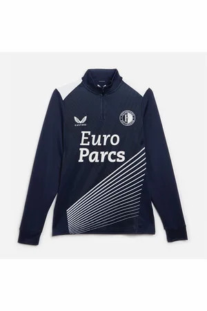CASTORE Dames FR Feyenoord Uit Pre-Match 1/4 Zip Top Peacoat/Briljant Wit