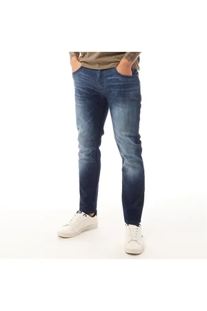 Duck and Cover Heren Maylead Slim Fit Jeans Donkere Wassing