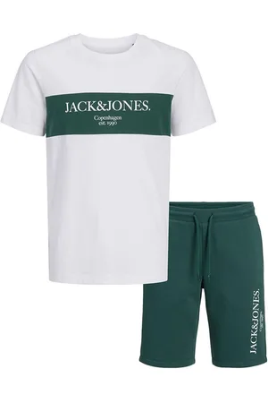 JACK & JONES JACK & JONES Jongens Chester T-shirt en Shorts Set Trekking