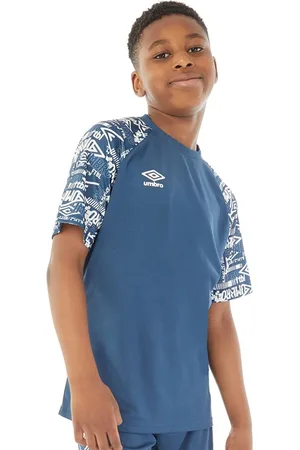 Umbro Trainingshirt Alliance Graphic Jongens Poseidon/Briljant Wit
