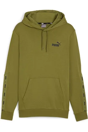 PUMA Heren Essentials + Tape Hoodie Olijfgroen