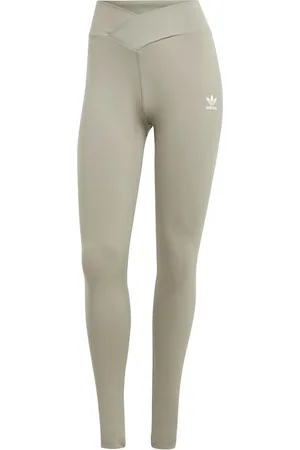 adidas Leggings Dames met hoge taille Zilveren kiezelsteen