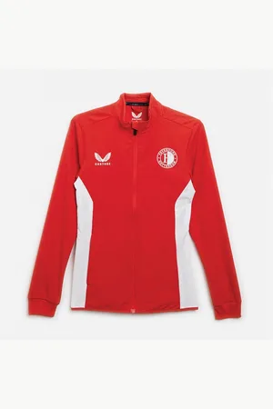CASTORE Dames FR Feyenoord Thuis Pre-Match Anthem Jack Flame Scarlet / Brilliant White