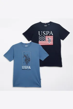 U.S. Polo Assn. Jongens T-shirt Set van Twee Donker Saffier