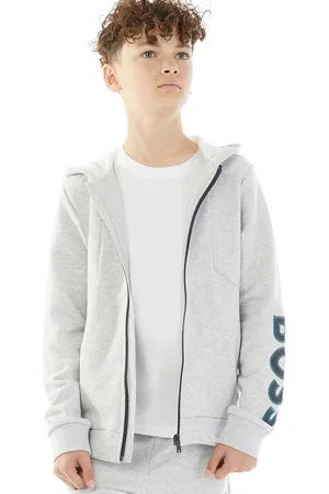 HUGO BOSS Jongens Hoodie met Rits Chinees