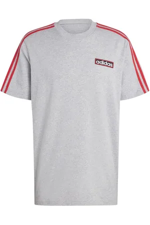 adidas T-shirt Heren Adicolor Adibreak Medium Melange/Scarlet
