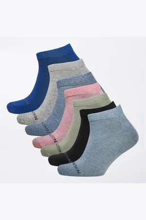 French Connection Sokken Heren FC Seven Pack Trainer Multi 52 Zwart/Sky Melange/Salie/Roze Melange/Licht Grijs Melange/Licht Blauw Melange/Helder Blauw