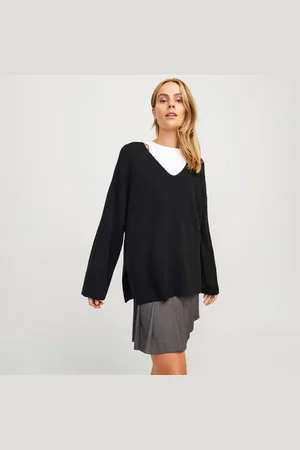 JJXX Zwarte V-hals trui Lucca dames