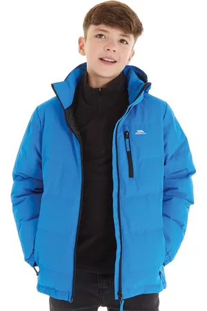 Trespass Waterdichte gevoerde hoodie met capuchon Jongens Figo Ultramarijn